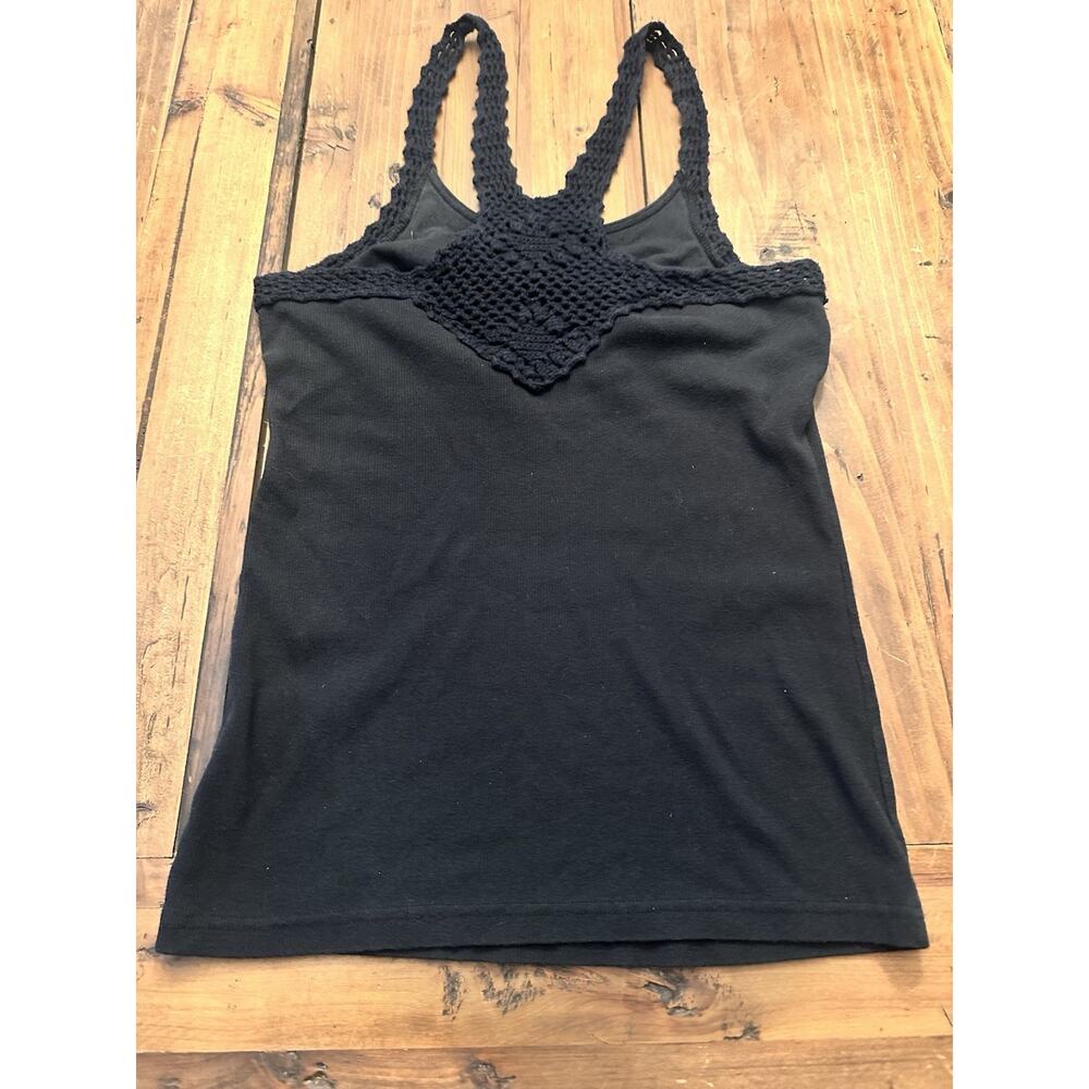 Harley Davidson Tank Top Shirt Size Large Crochet Stitched Motorcycle Women’s - Picture 7 of 13